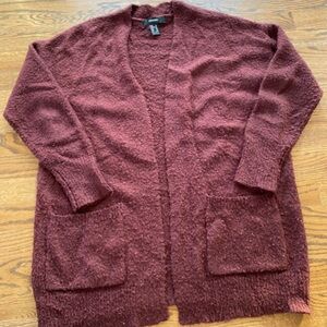 Forever 21 Maroon Cardigan